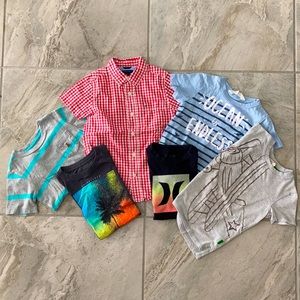 6 Short Sleeve Shirts for Toddler